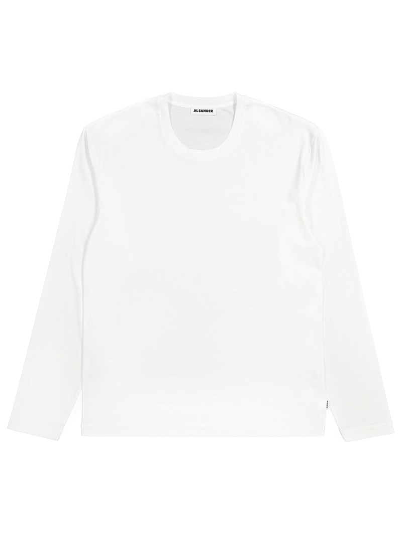 Ls crew neck t-shirt vit 1