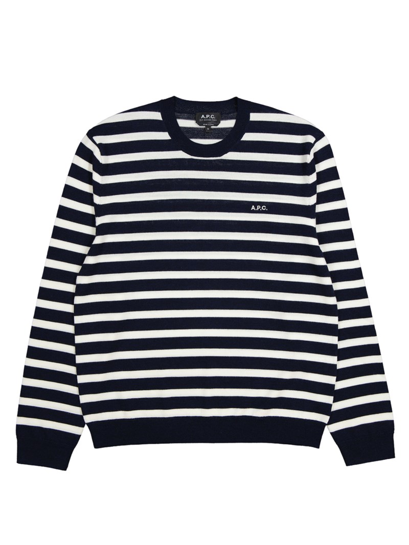 Matthias pullover dark navy/ecru 1