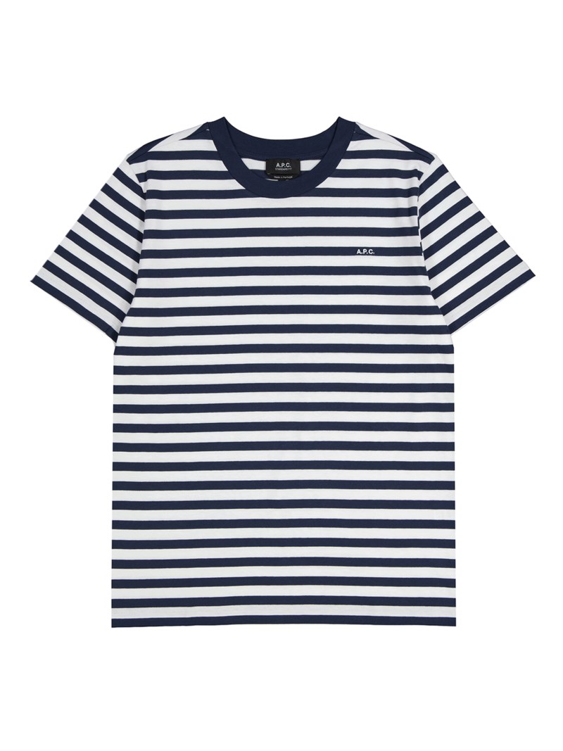Standard brodé t-shirt navy stripe 1