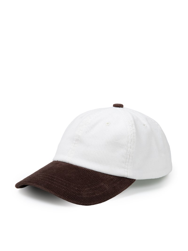 Corduroy 2 color cap ecru/brown 7