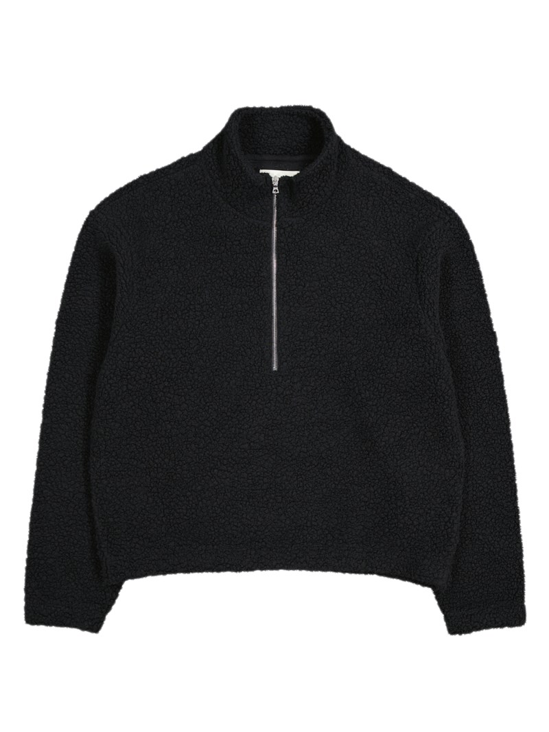 Common half zip sweater blackfuzzy 1