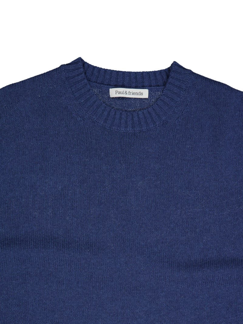 Paul & friends Tellus linen sweater stickade tröjor herr – bild 2