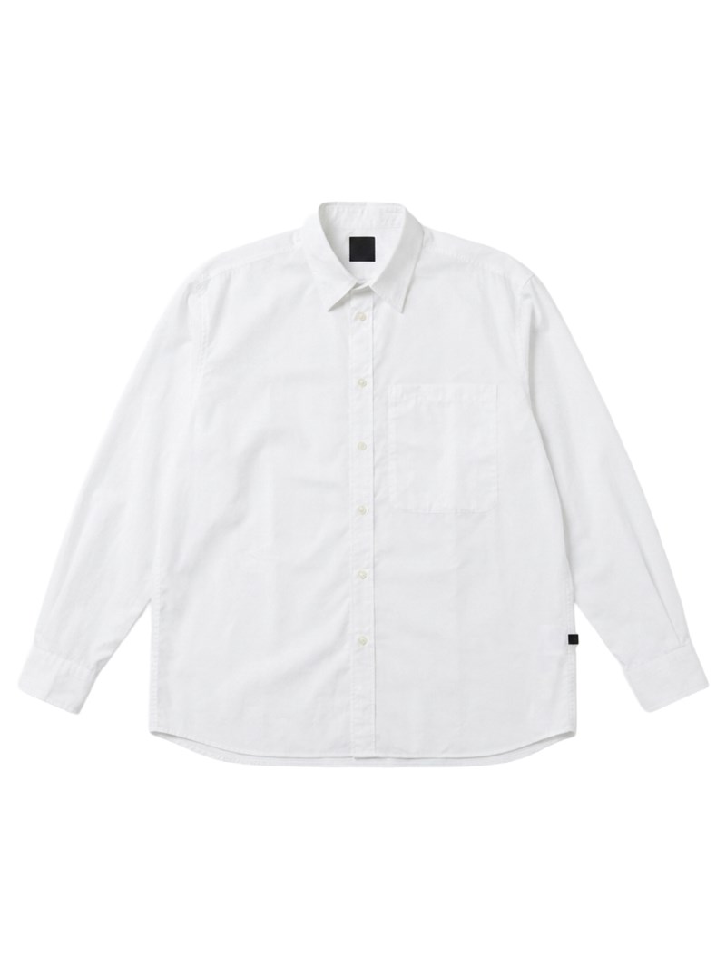 Regular collar shirt l/s solid