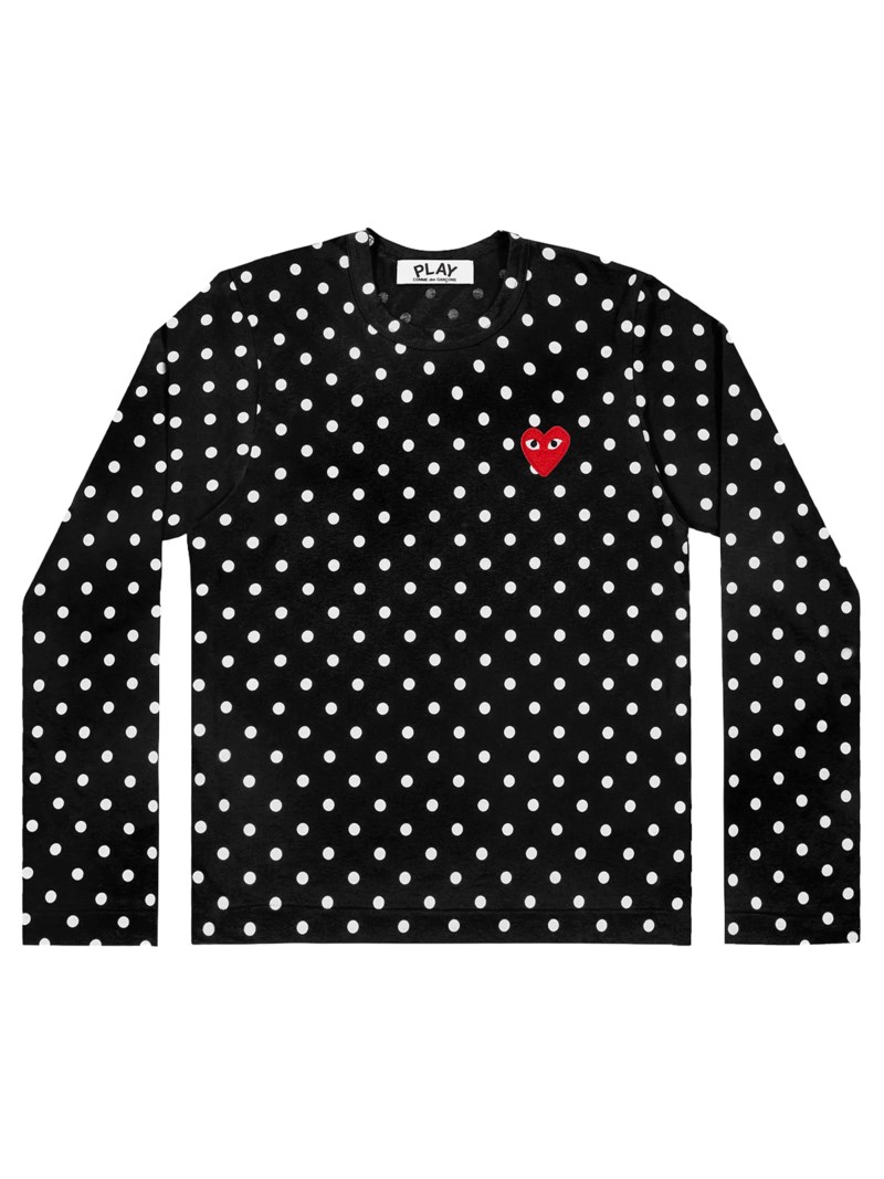 U t-shirt dot red emblem black 1