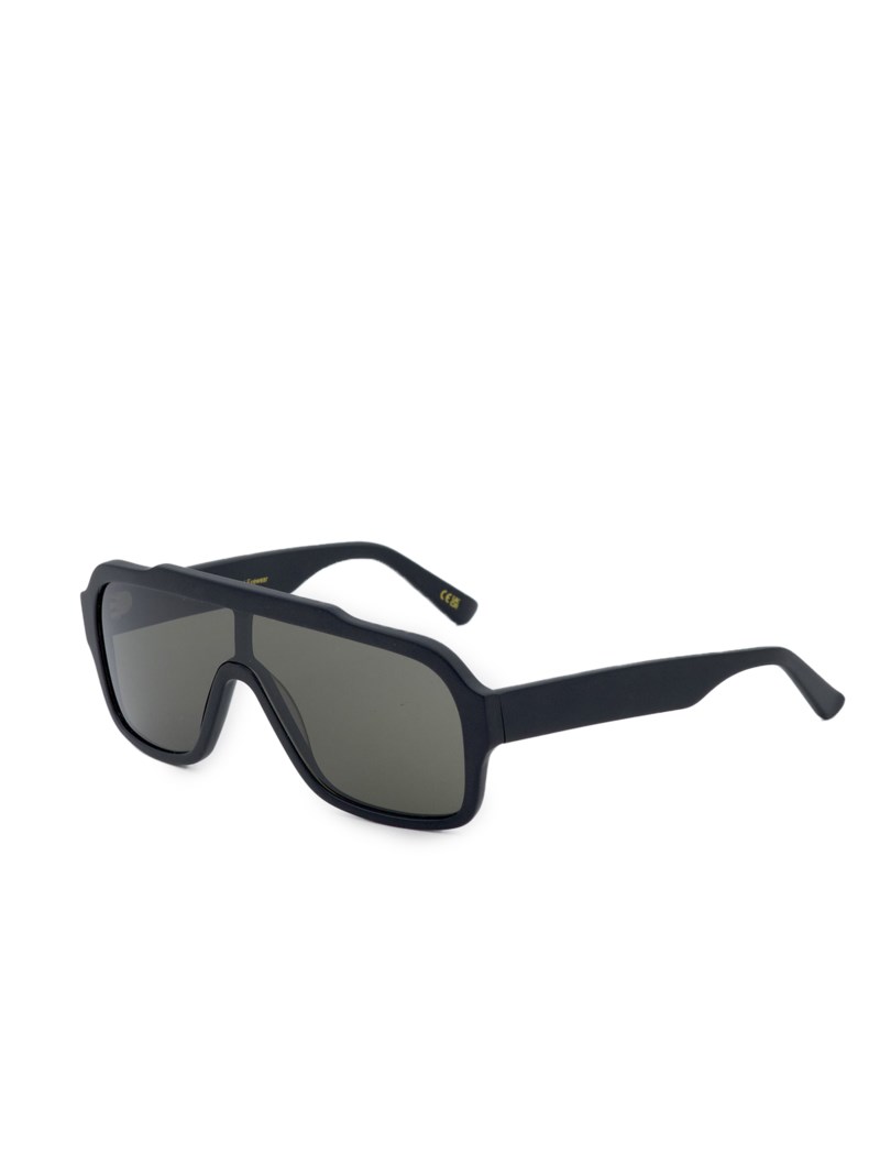 Black with green solid lens