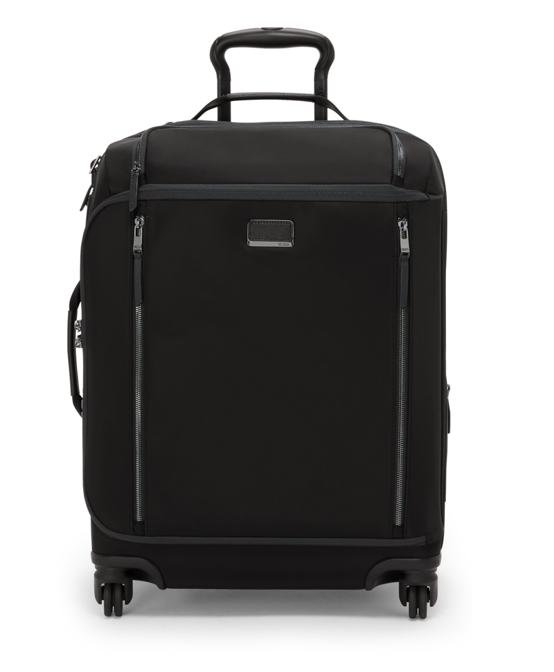 Tumi voyageur leger cntl exp carry-on black/gunmetal 1