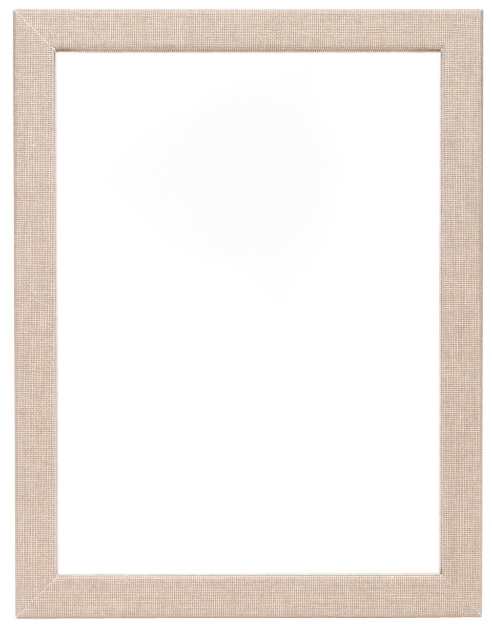 Vävklädd spegel, sand från Bookbinders Design