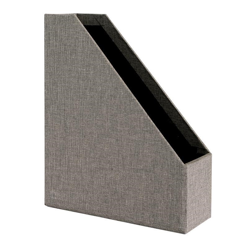 Vävklädd tidskriftssamlare, ljusgrå från Bookbinders Design