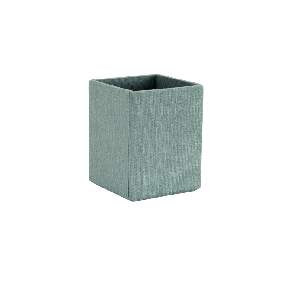 Vävklädd pennburk, ljusgrön från Bookbinders Design
