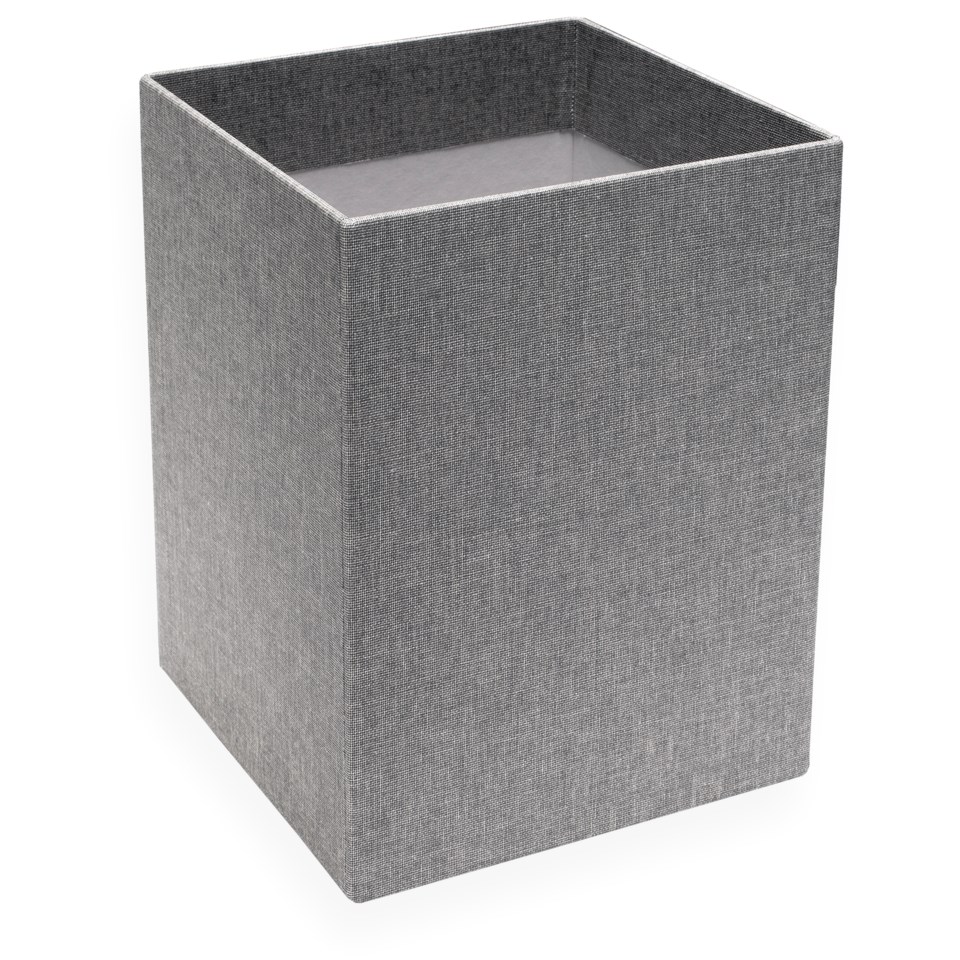 Vävklädd papperskorg, ljusgrå från Bookbinders Design
