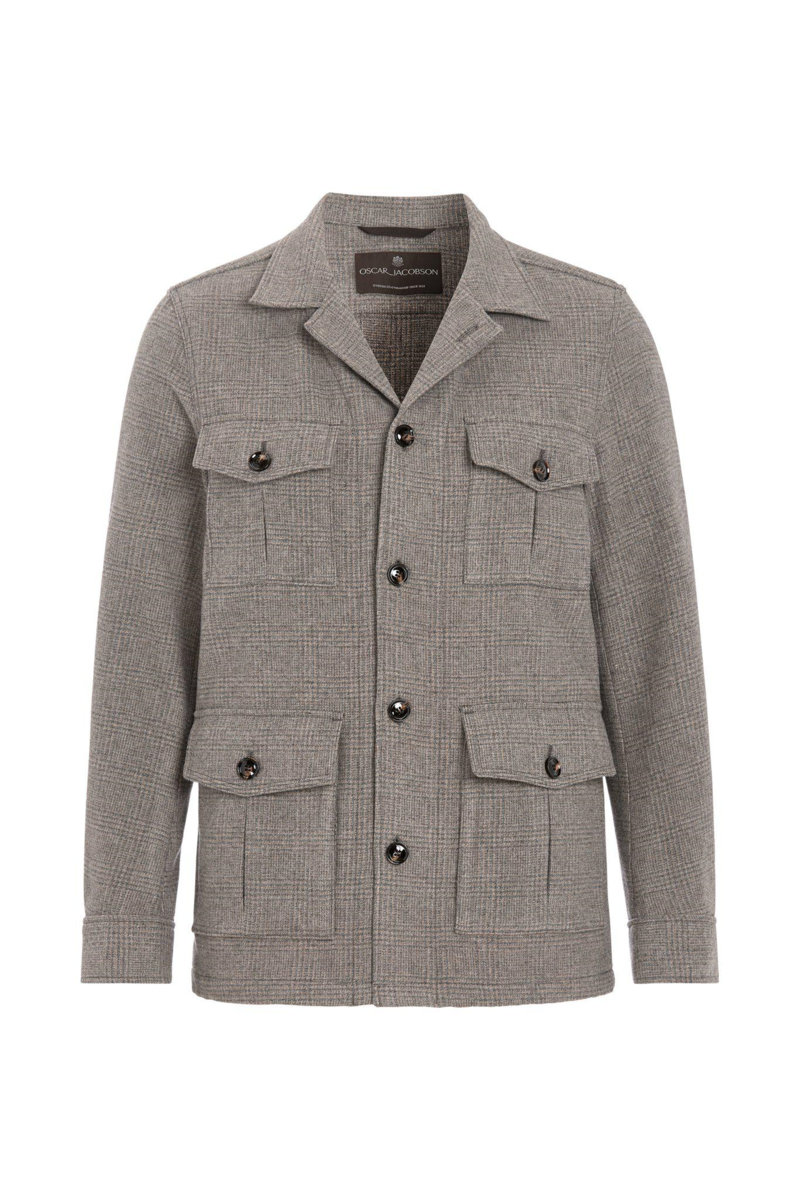 Regular fit overshirt glencheck