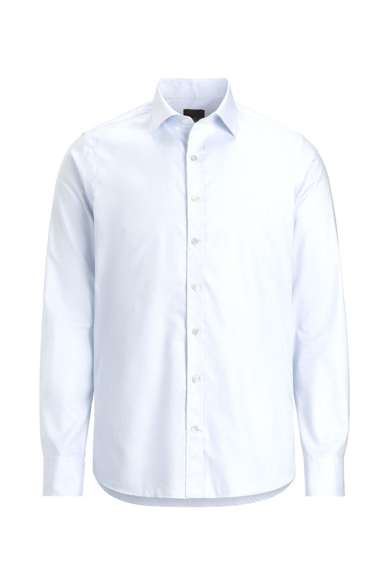 Slim fit cut away strykfri bomullskjorta 1