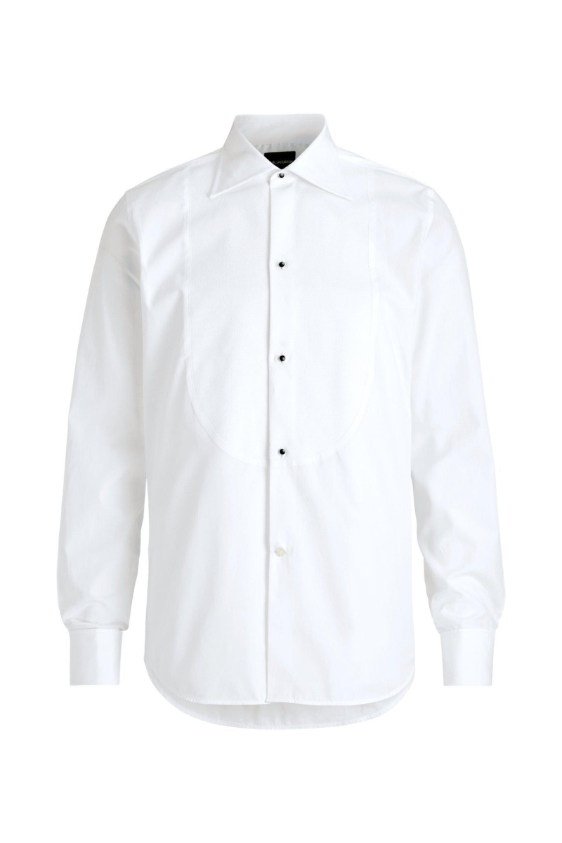 Slim fit exklusiv smokingkjorta turndown krage