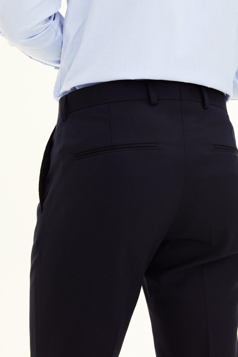 Slim fit byxor tropical wool