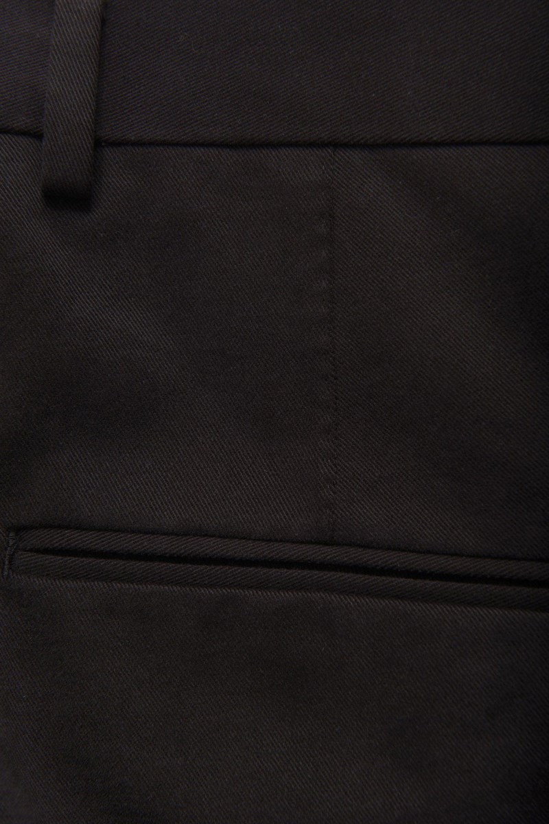 Slim fit byxor borstad twill 8