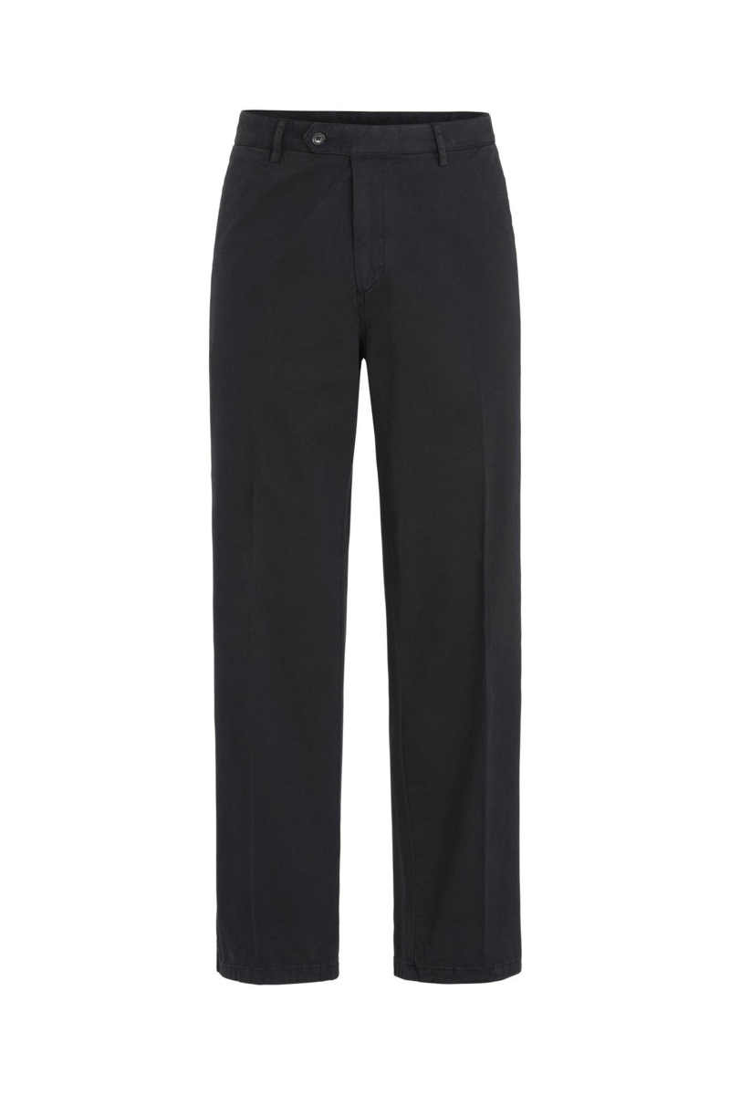 Wide fit bomullsbyxor hög midja 1