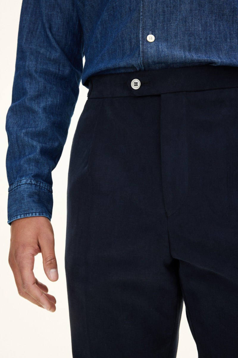 Regular fit byxor hög midja 8