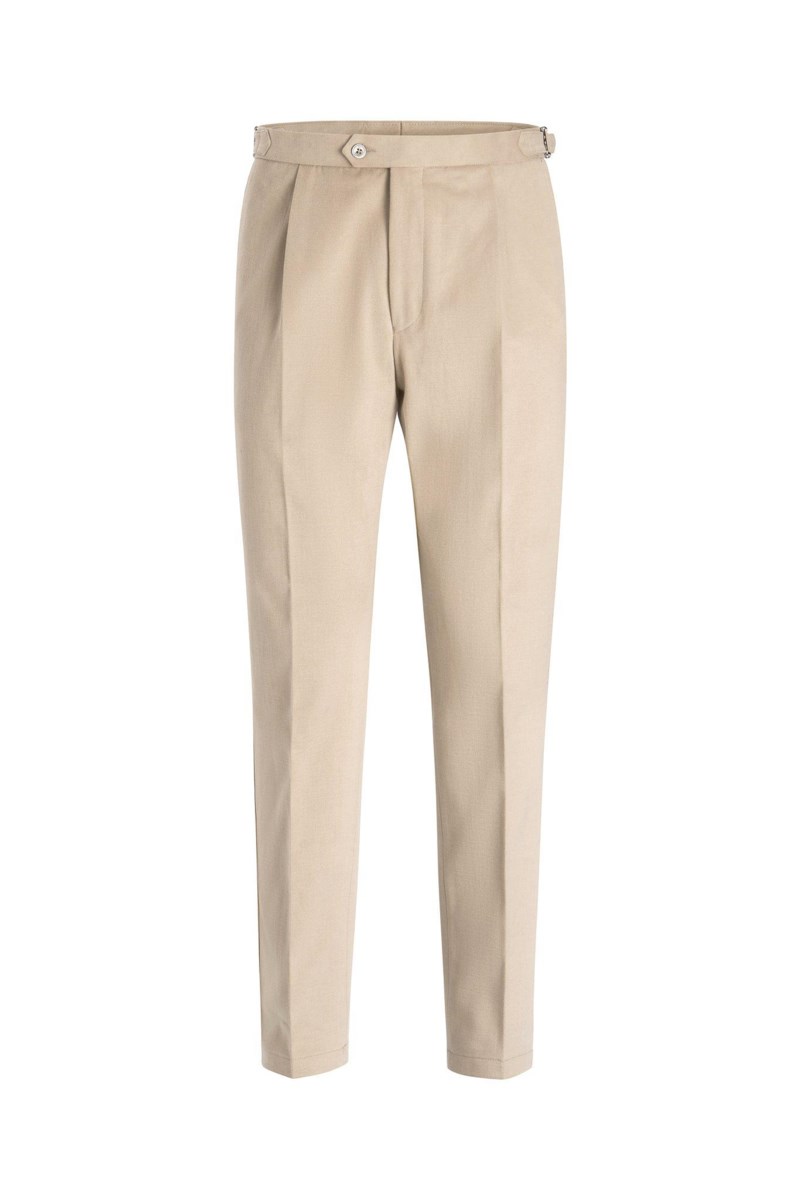 Regular fit byxor hög midja 1