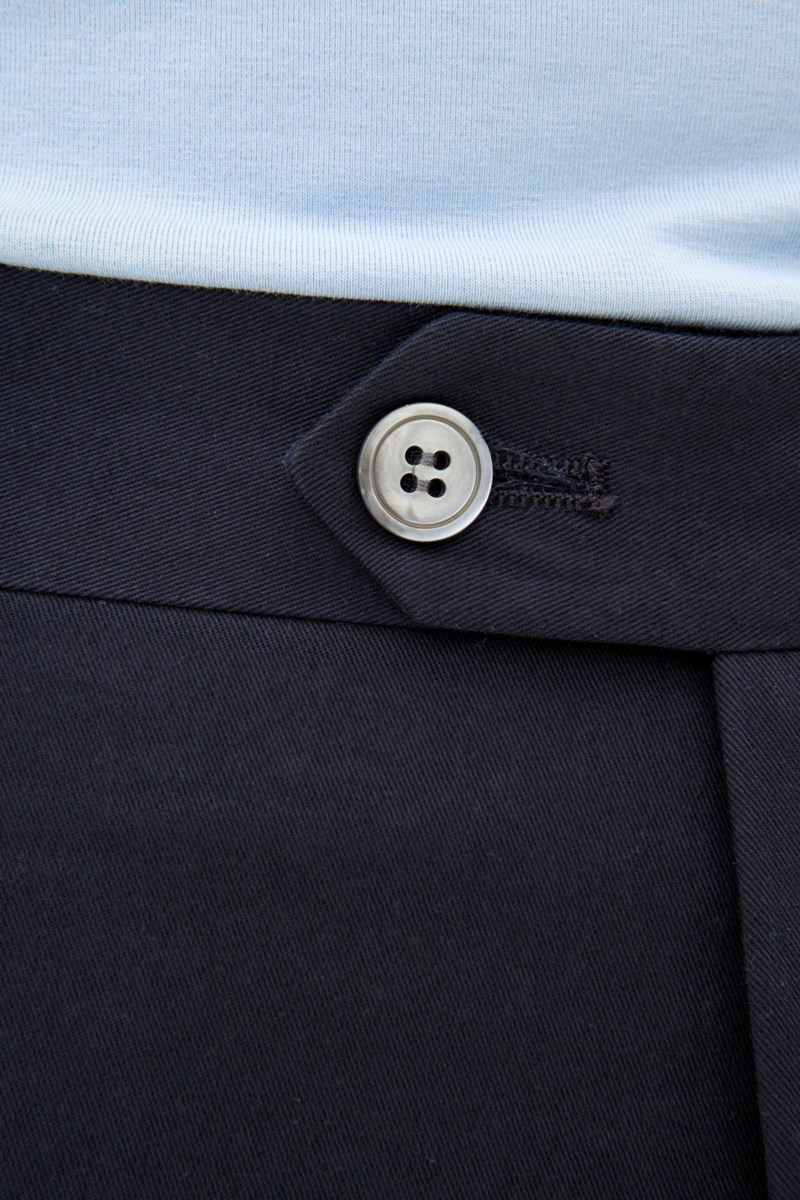 Slim fit bomullsbyxor 7