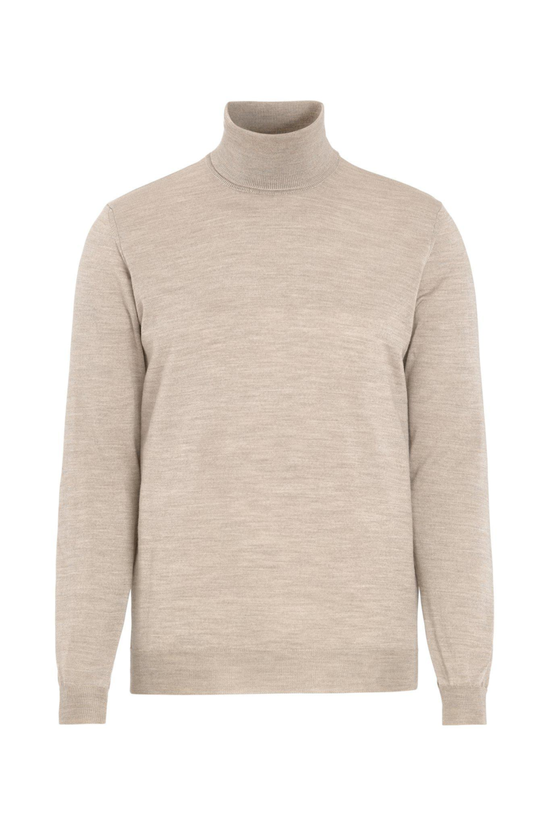 Regular fit polotröja extra fine merinoull