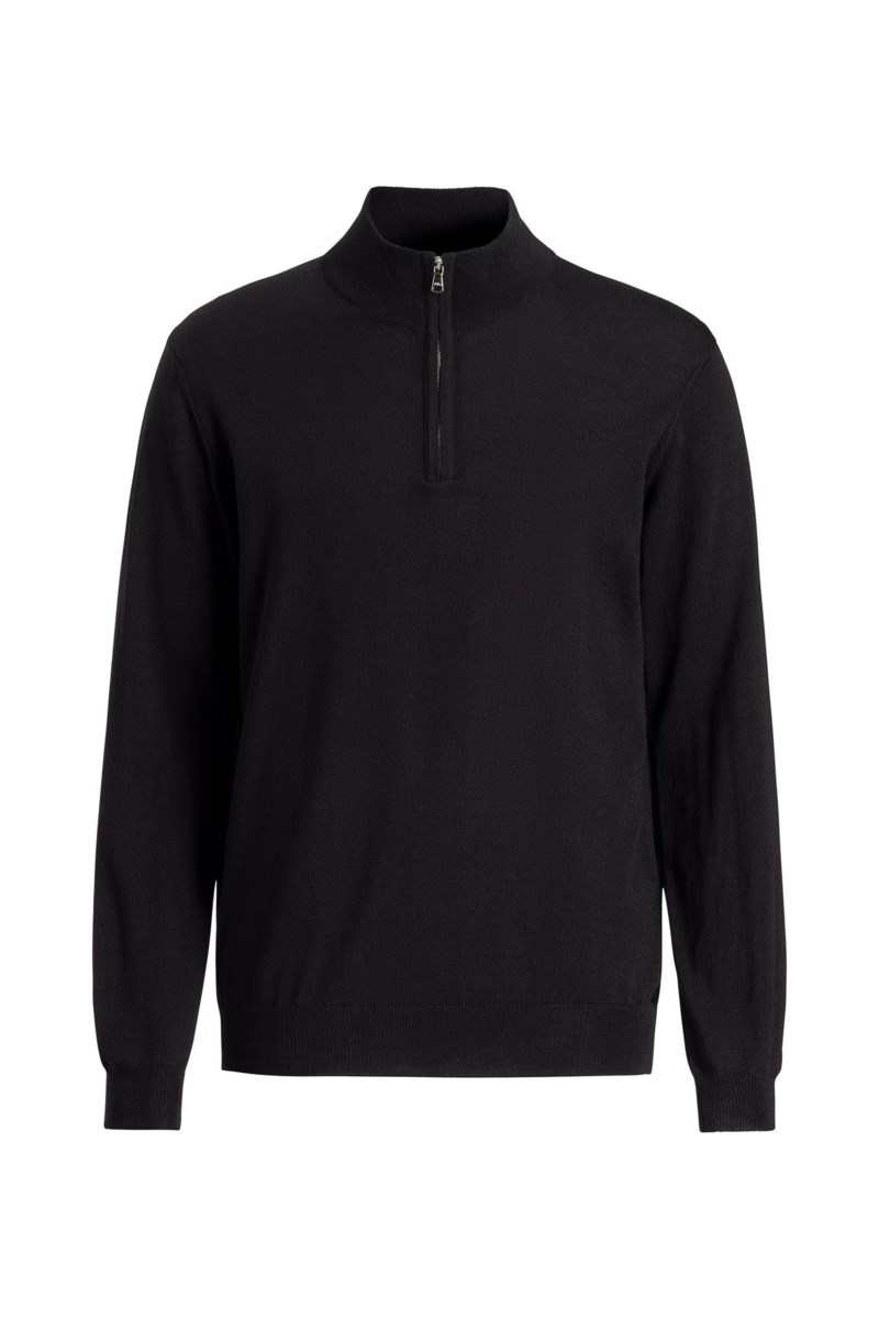 Regular fit half zip tröja extra fine merinoull night blue 1