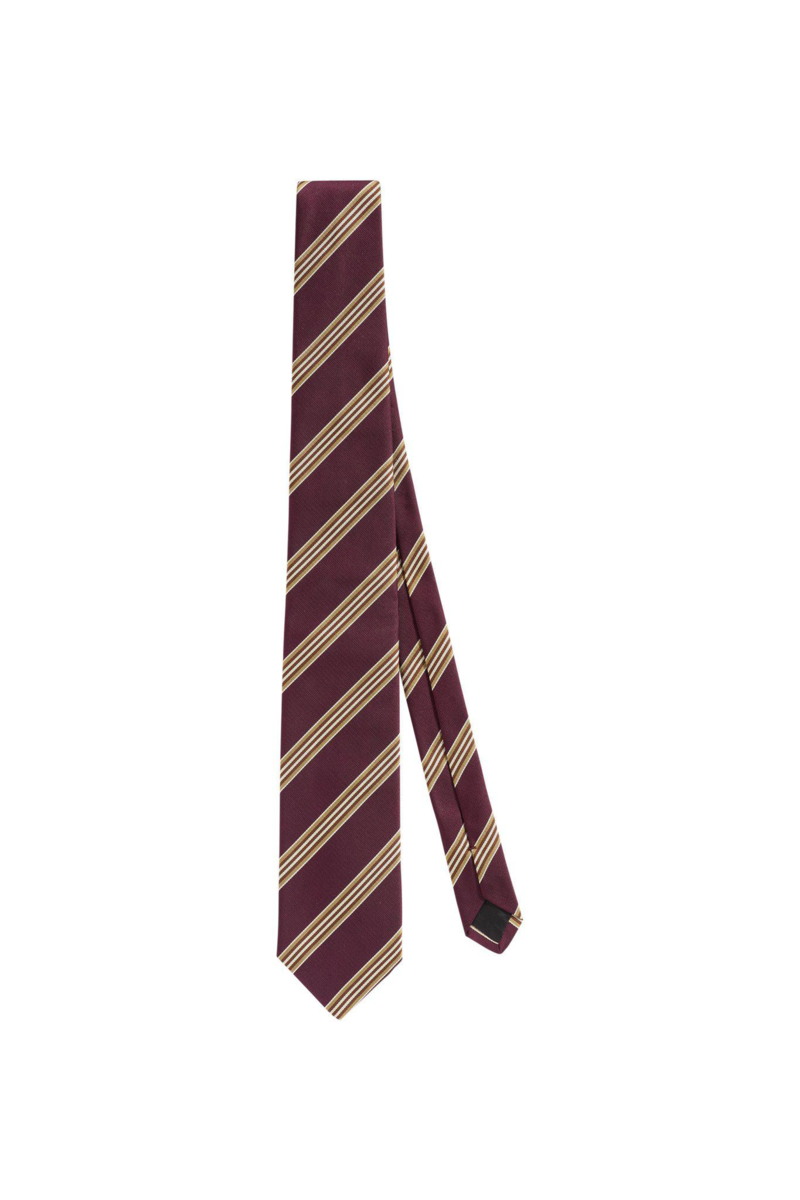 Klubbmönstrad sidenslips