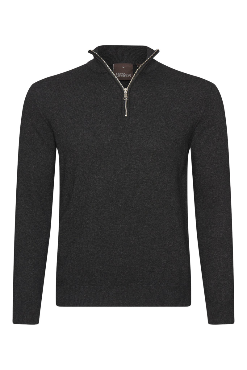Regular fit half zip tröja ull-kashmir 1