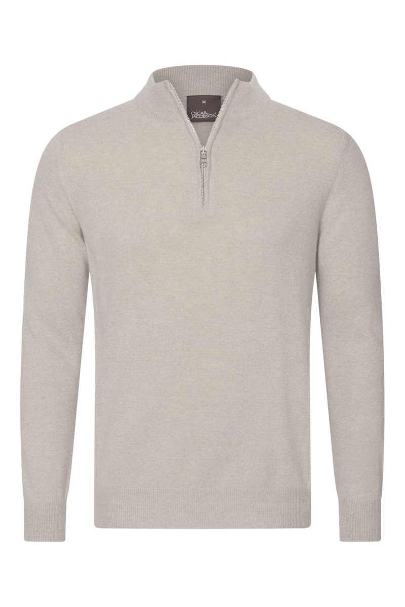Regular fit half zip tröja ull-kashmir 9