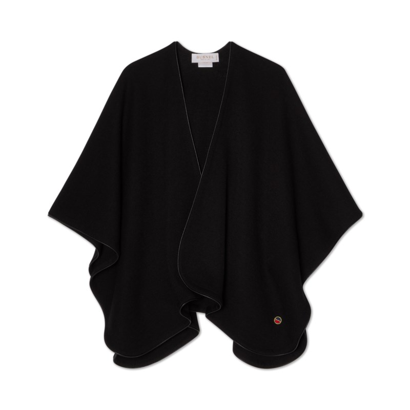 Mio piped poncho black