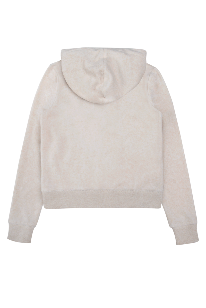 Robertson classic velourhoodjacka oatmeal marl 7