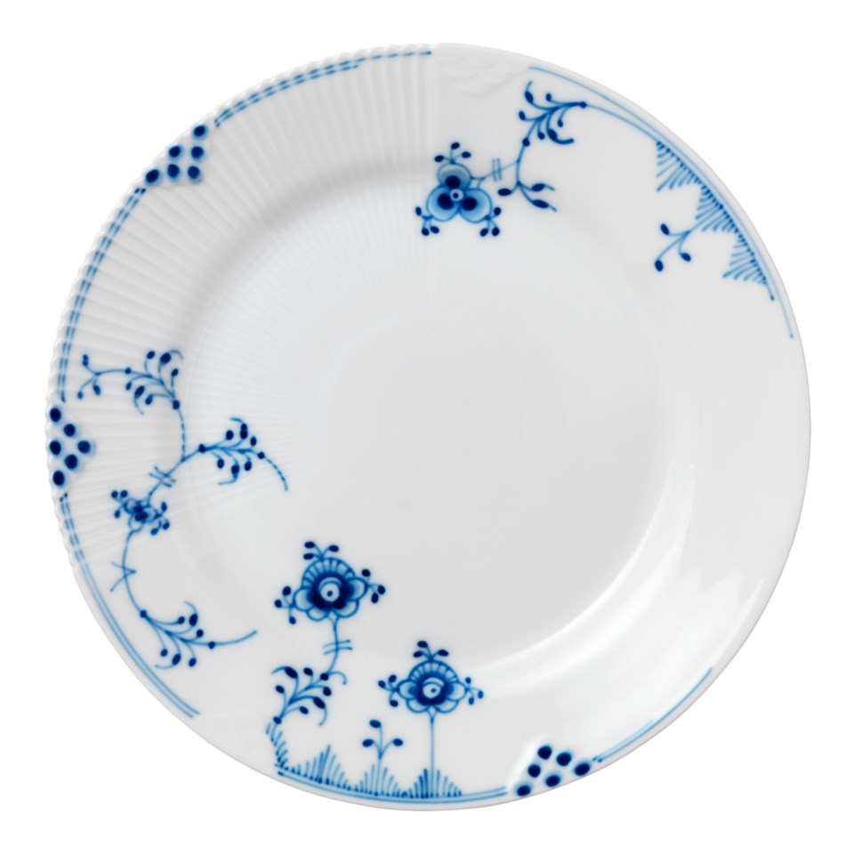 Blue elements tallrik flat vit/blå 22 cm, vit/blå från Wedgwood