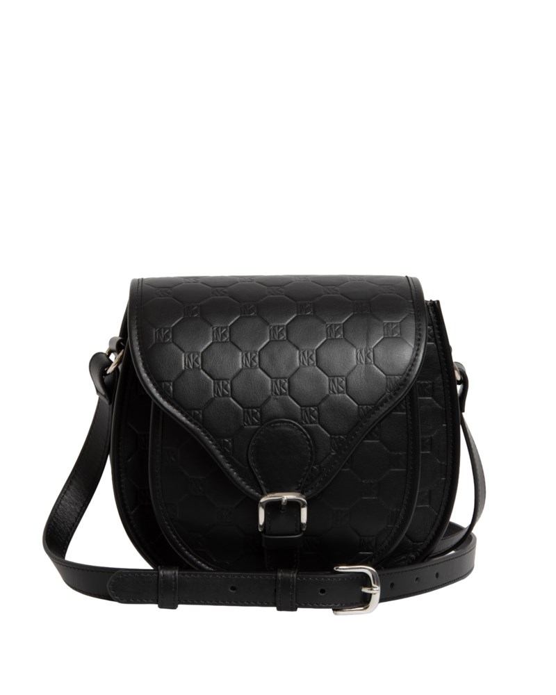 Saddle bag oktagon läder