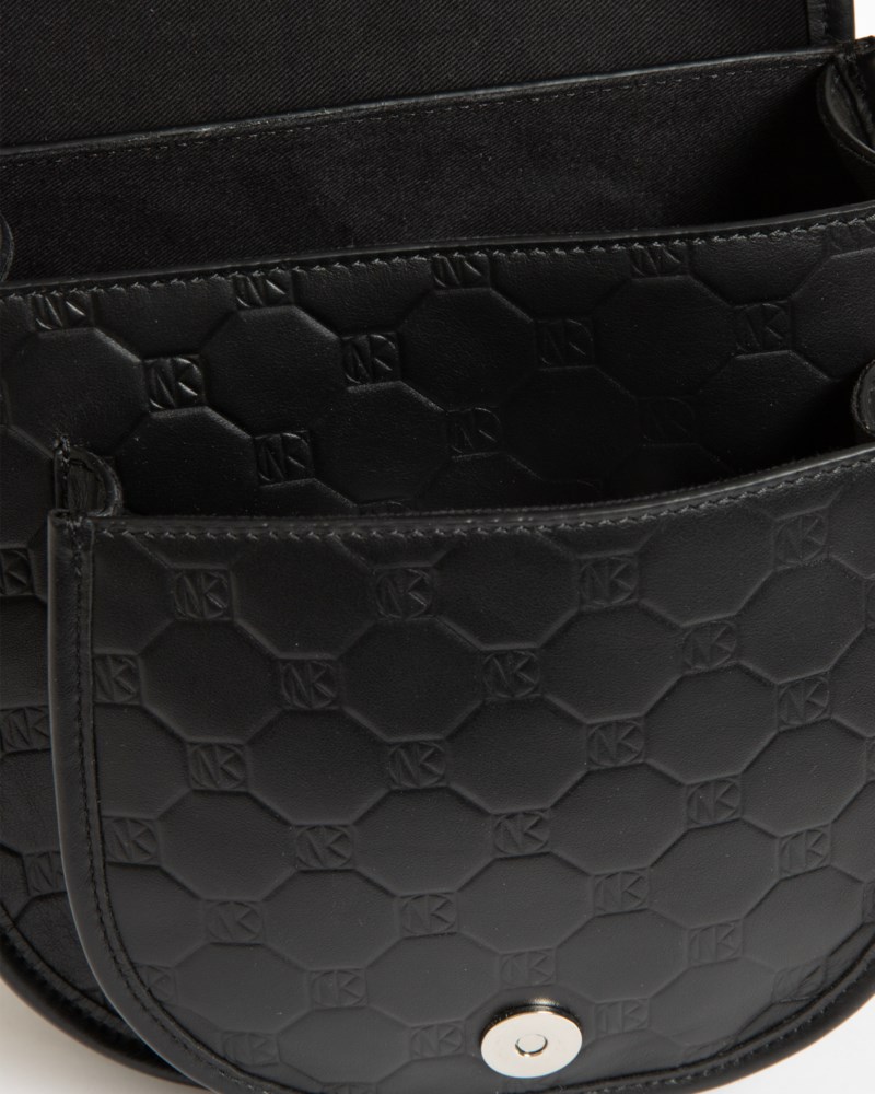 Saddle bag oktagon läder 4