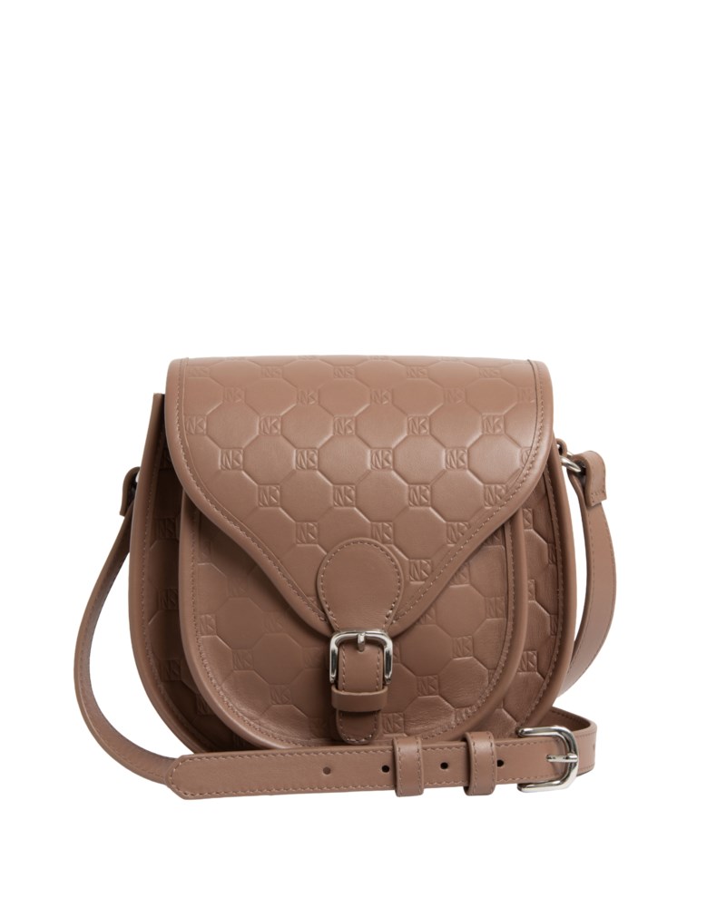 Saddle bag oktagon läder