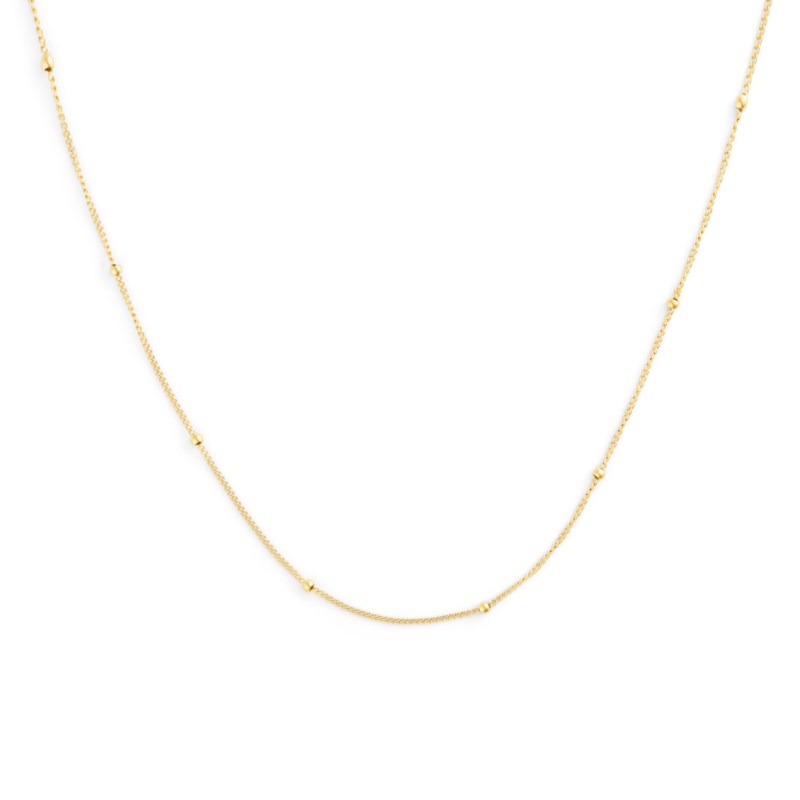 Beaded chain necklace