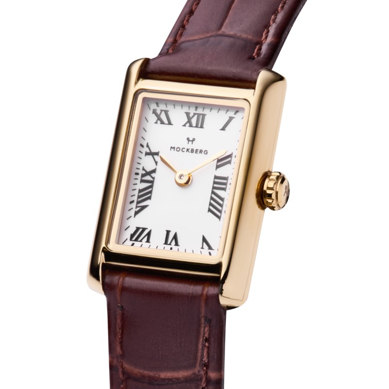 Mockberg Timeless brown leather watch analoga klockor dam – bild 3