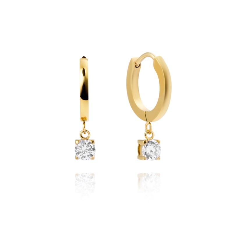 Jolie white hoops gold 1