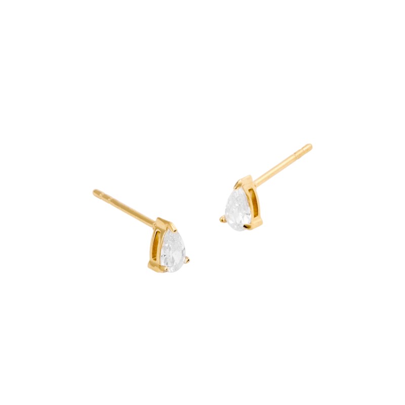 Mockberg Belle small white studs örhängen dam – bild 3