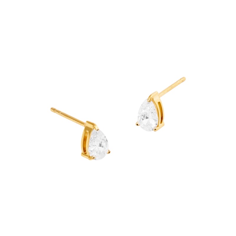 Mockberg Belle medium white studs örhängen dam – bild 3