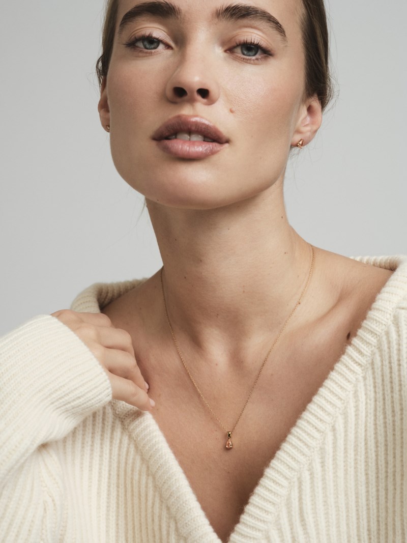 Mockberg Belle champagne necklace halsband dam – bild 2