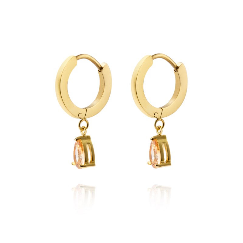 Mockberg Belle champagne hoops örhängen dam – bild 3