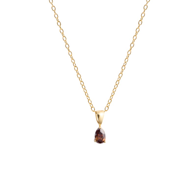 Belle coffee necklace gold 1