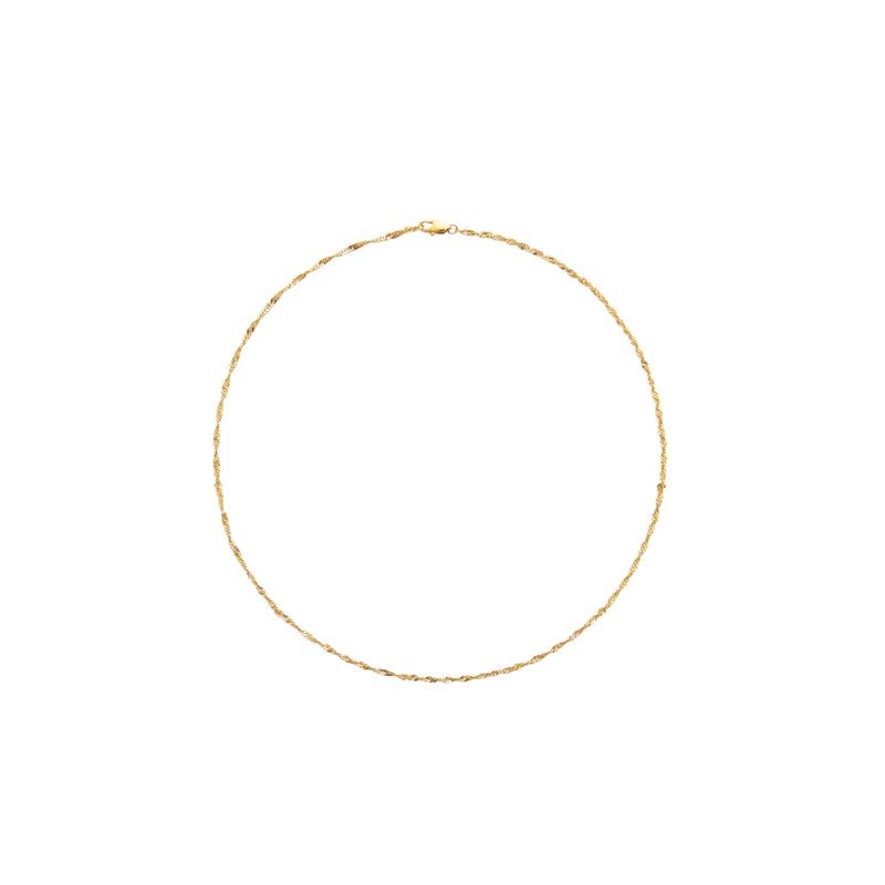 Twirl necklace medium gold 1