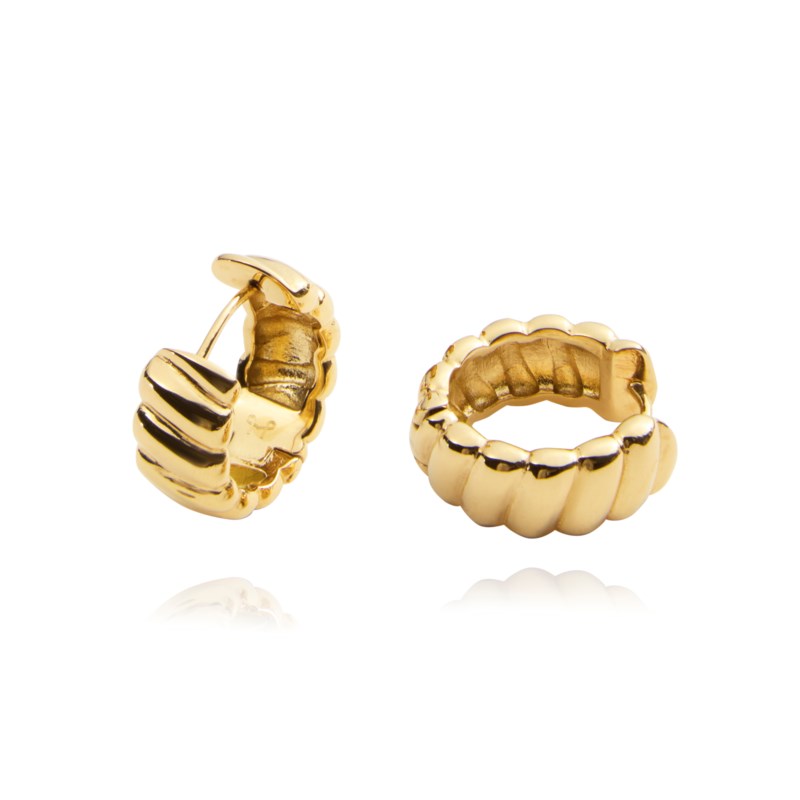 Mockberg Curved ribbed earring dam – bild 3