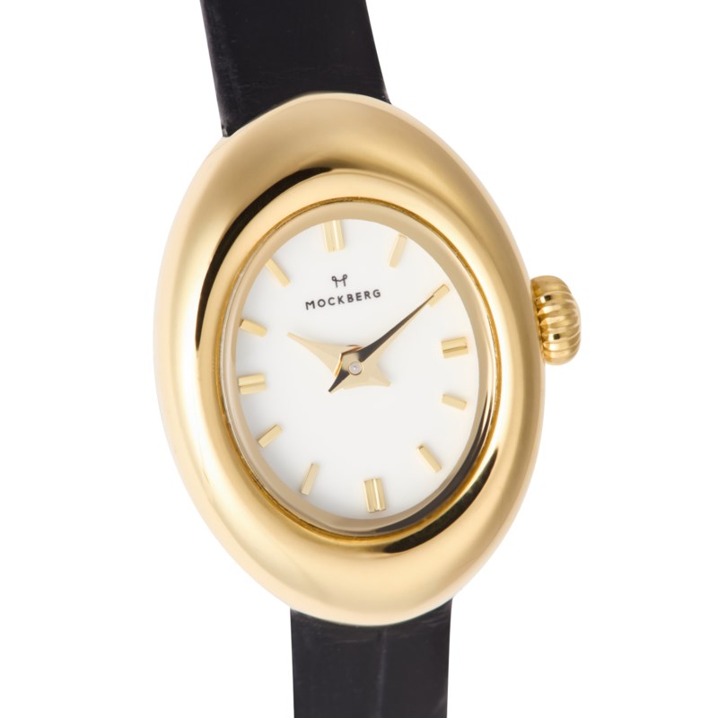Mockberg Belle oval petite leather watch analoga klockor dam – bild 3