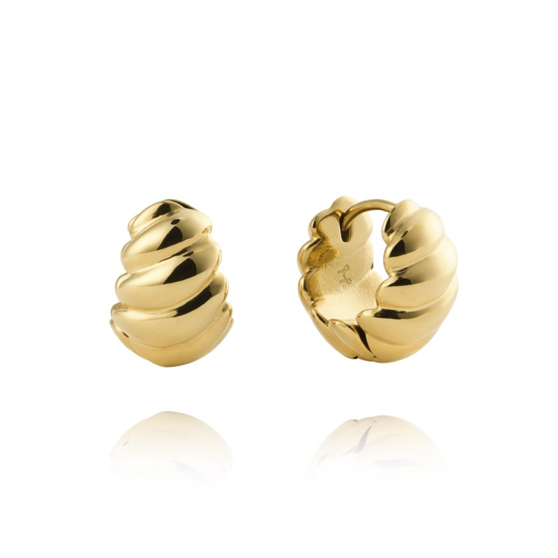 Seléne gold medium hoops