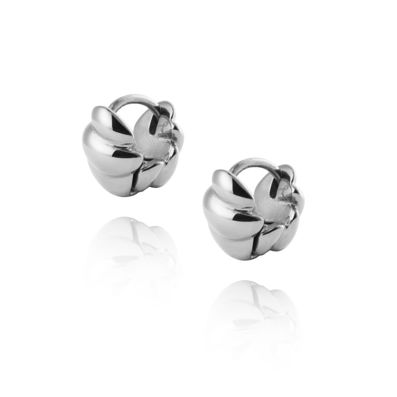 Mockberg Seléne steel small hoops örhängen dam – bild 3