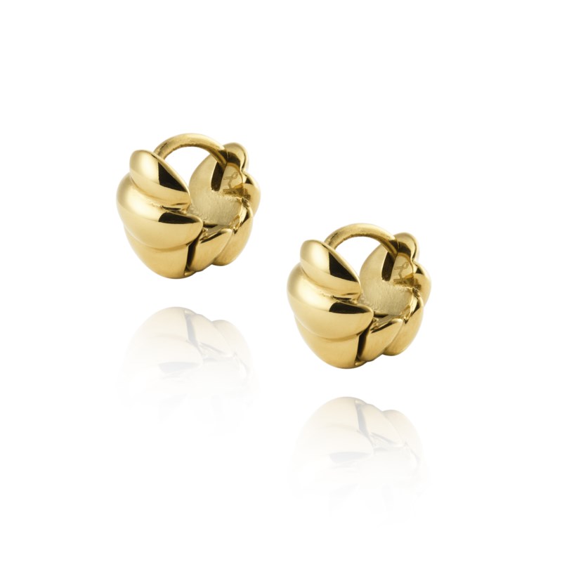 Mockberg Seléne gold small hoops örhängen dam – bild 3