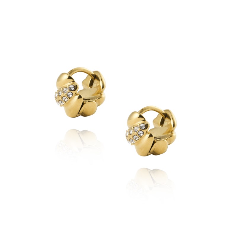 Mockberg Noela gold small hoops örhängen dam – bild 3