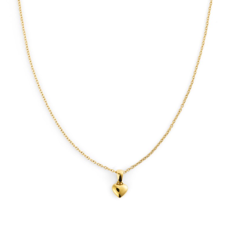 Sweetheart gold medium necklace